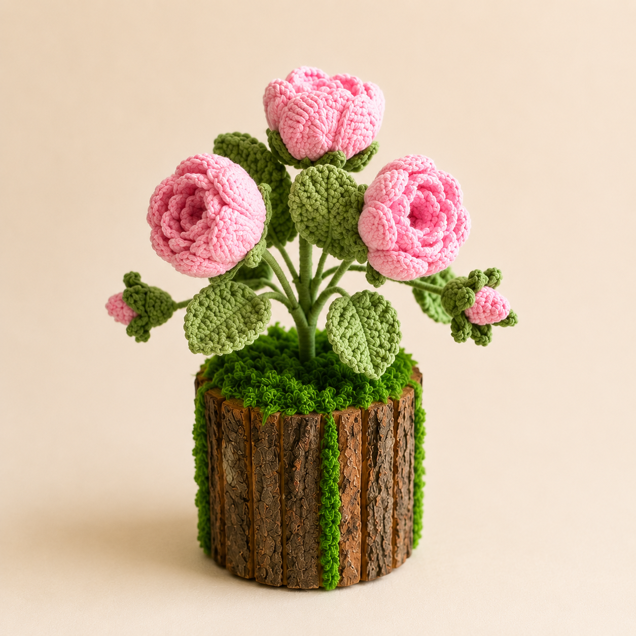 ELA BOUTIQUE｜CROCHET WILD ROSE POT