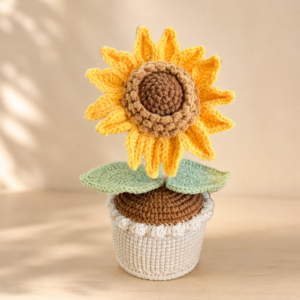 ELA BOUTIQUE｜CROCHET SUNFLOWER POT
