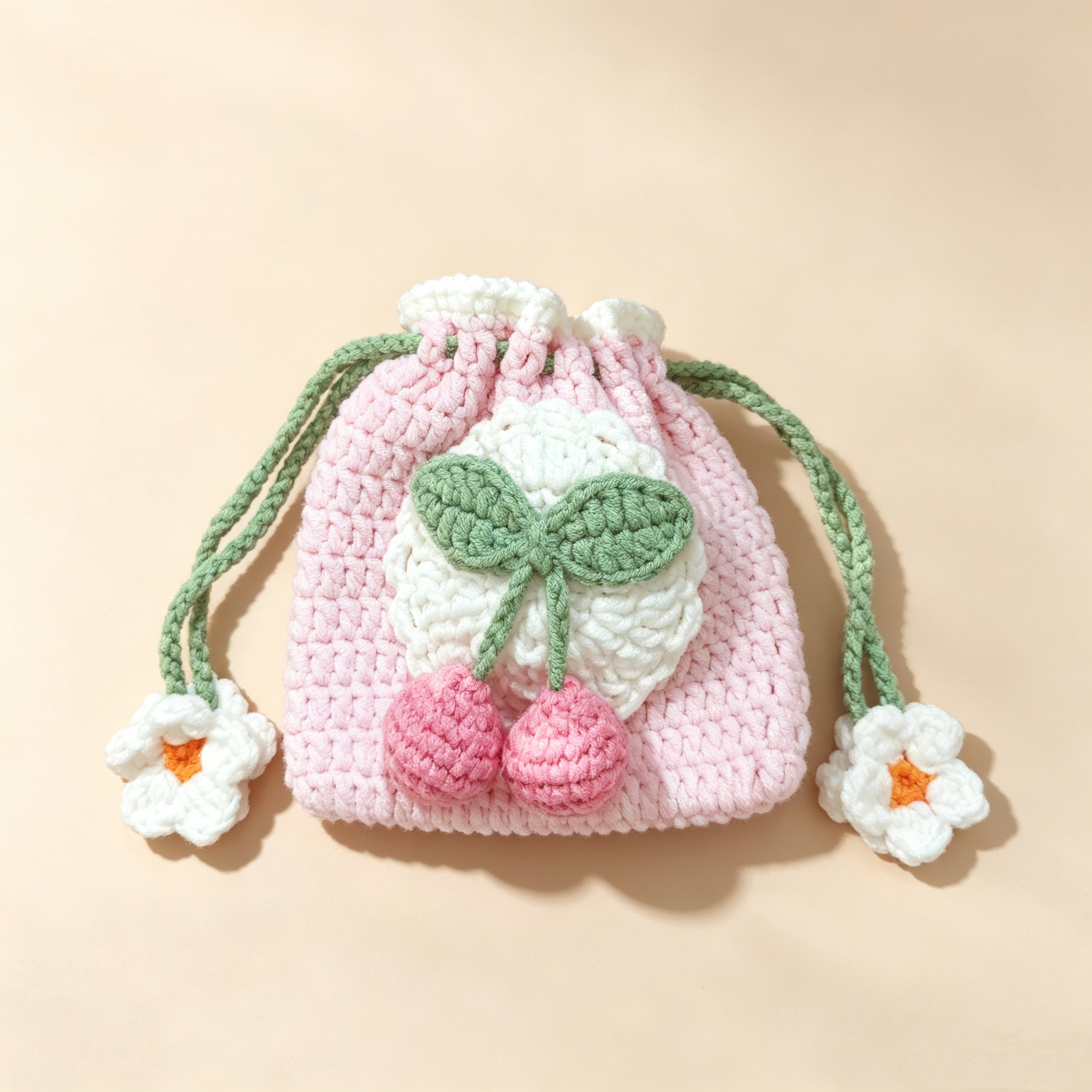 ELA BOUTIQUE |CHERRY CROCHET BAG