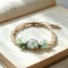 ELA BOUTIQUE| GREEN CRYSTAL BRACELET