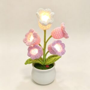 ELA BOUTIQUE |WHITE BELLFLOWER LAMP