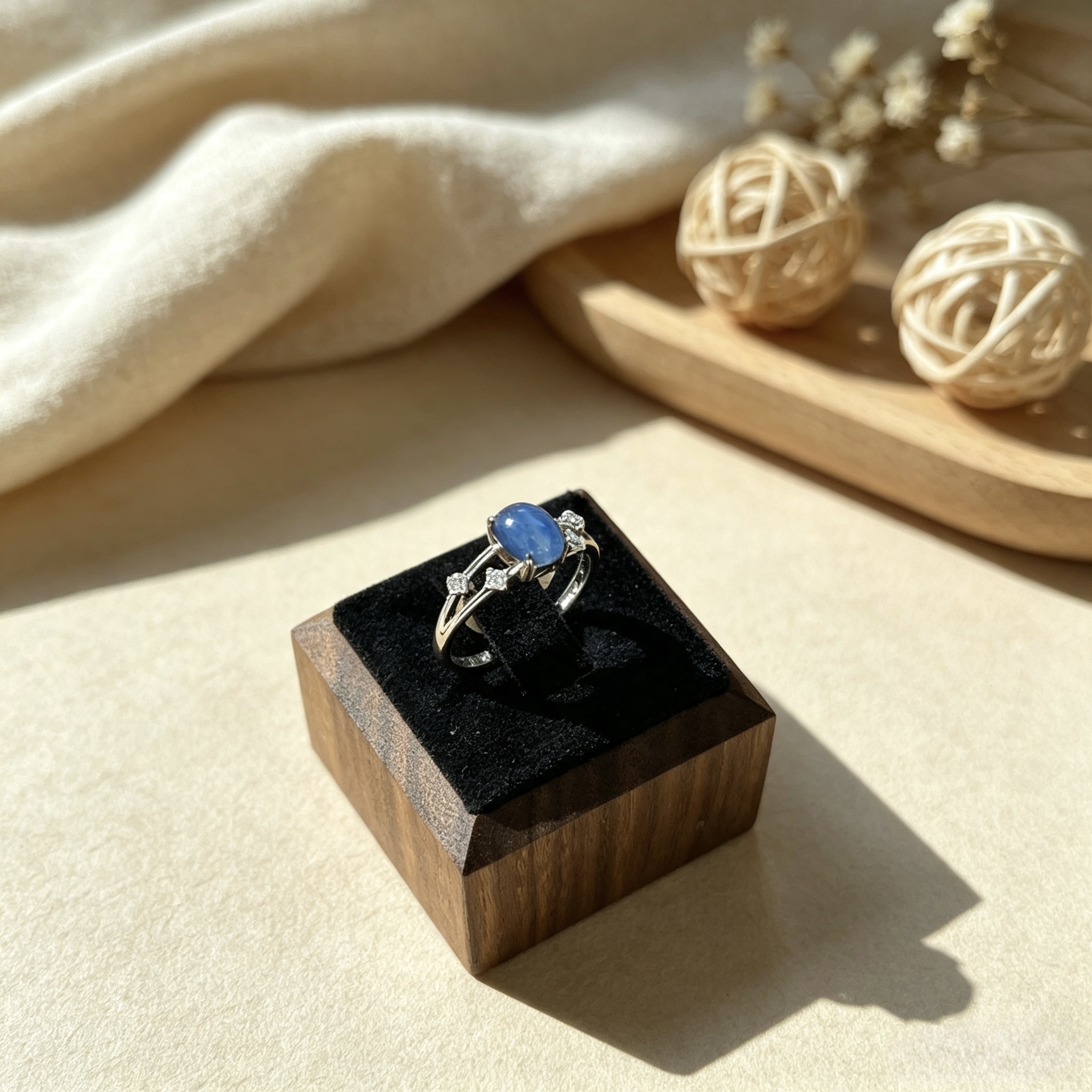 Celestial Glow — Kyanite Vintage Ring