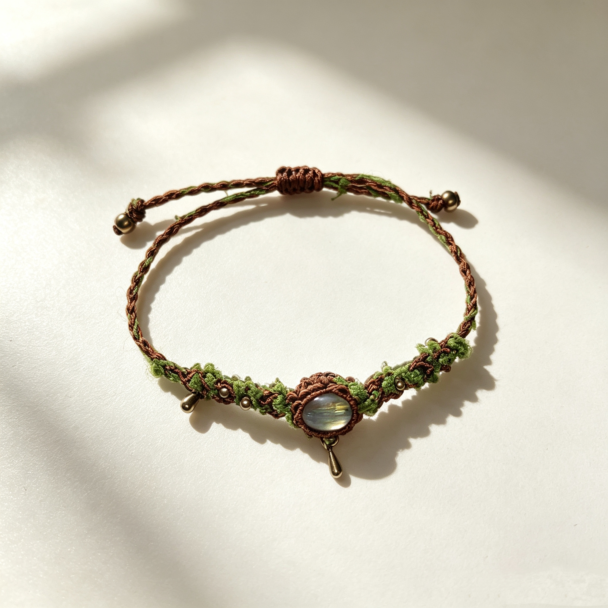 ELA BOUTIQUE |MOSS TEXTURE MACRAME BRACELET