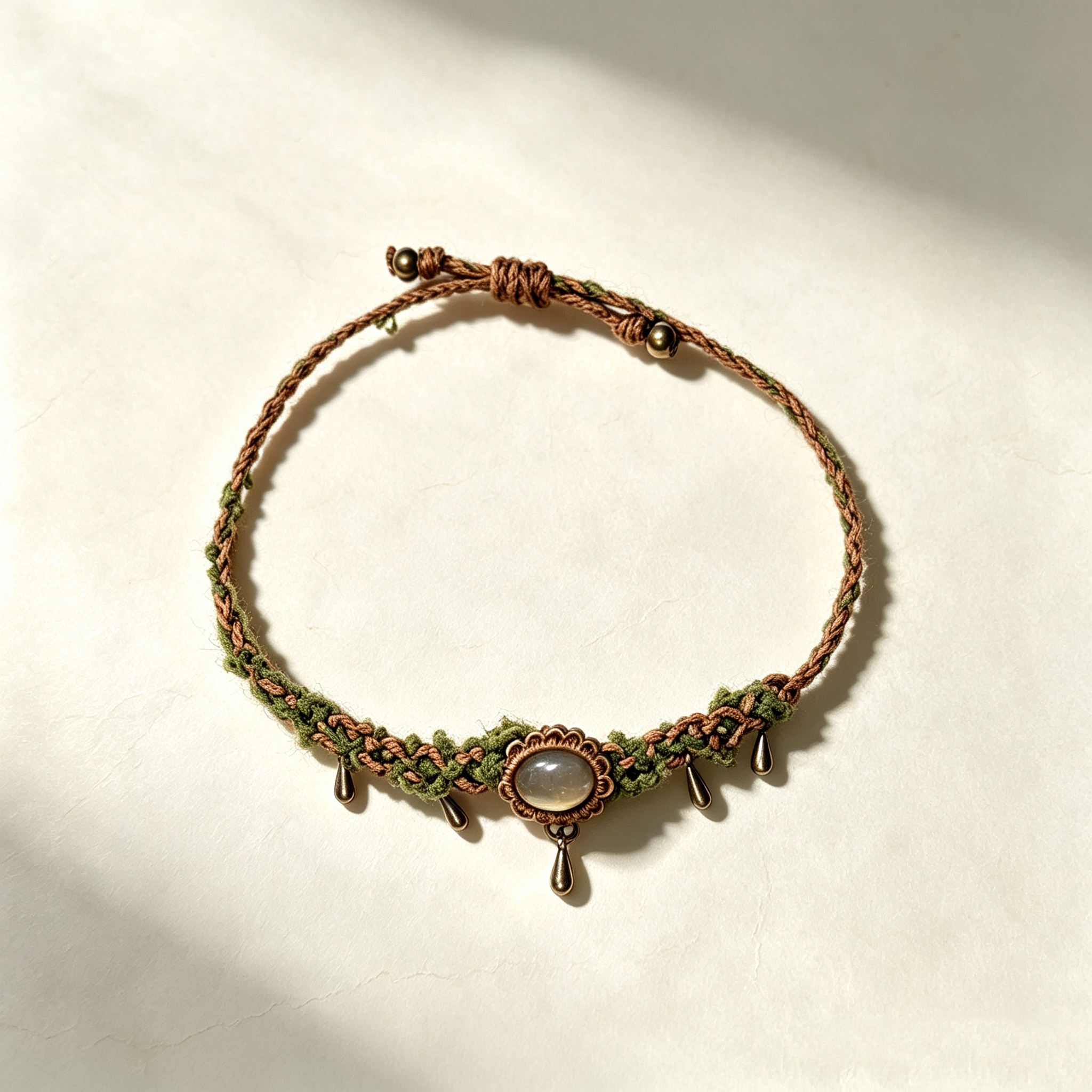ELA BOUTIQUE |MOSS TEXTURED MACRAME BRACELET