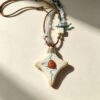 ELA BOUTIQUE |AGATE STAR STONE CLAY NECKLACE