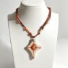 ELA BOUTIQUE |ORANGE SUN STAR STONE CLAY NECKLACE