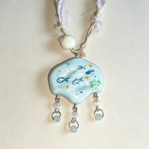 ELA BOUTIQUE |OCEAN FISH CLOUD CLAY NECKLACE