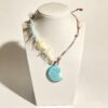 ELA BOUTIQUE |STARRY CRESCENT STONE CLAY NECKLACE