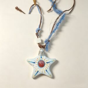 ELA BOUTIQUE |SUN STAR STONE CLAY NECKLACE