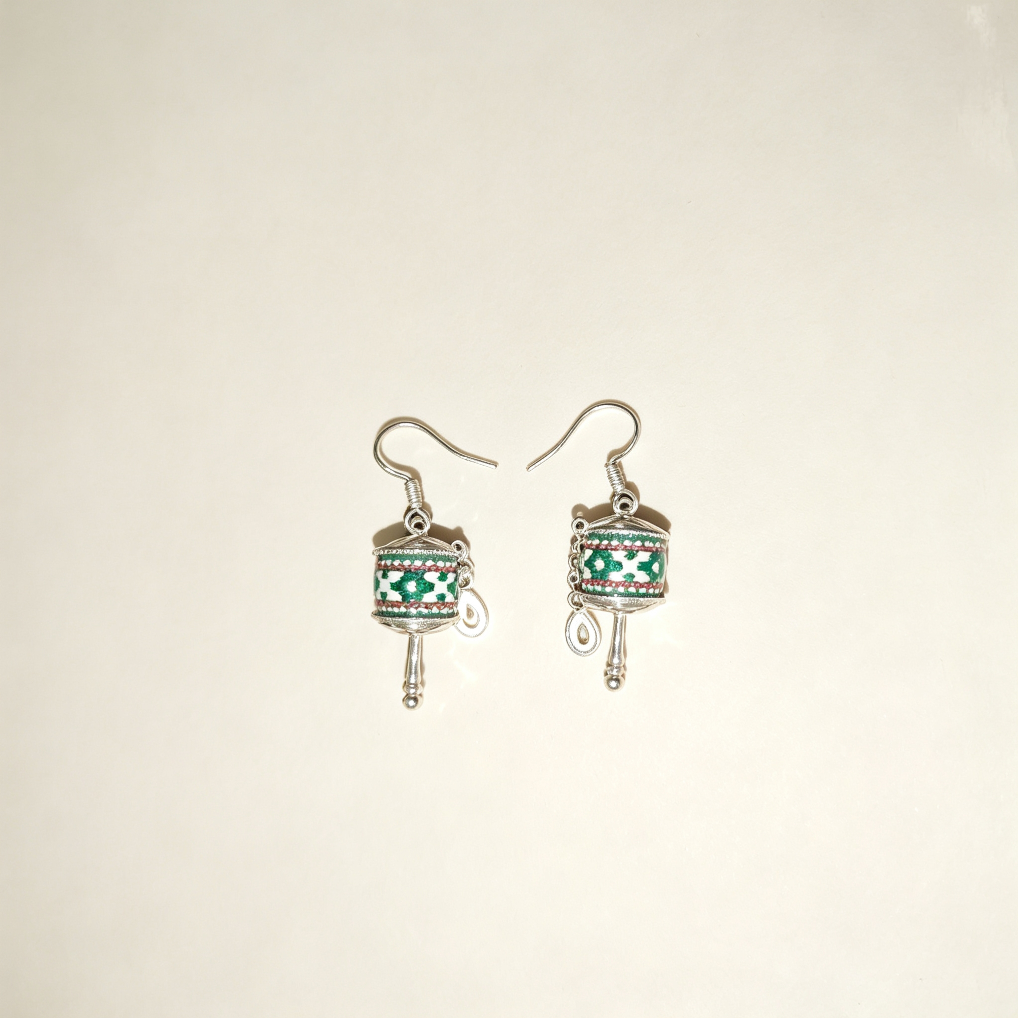 ELA BOUTIQUE |ETHNIC MINI DRUM TASSEL EARRING