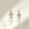 ELA BOUTIQUE |RETRO EMBROIDERY FLORAL TASSEL EARRINGS