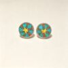 ELA BOUTIQYE |ETHNIC HAND EMBROIDEREDROUND STUD EARRING