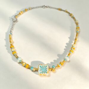 ELA BOUTIQUE |SQUARE SUNBURST NECKLACE