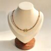 ELA BOUTIQUE |AMBER SQUARE SUNBURST NECKLACR