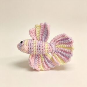 ELA BOUTIQUE |CROCHET RAINBOW BETTA FISH DOLL