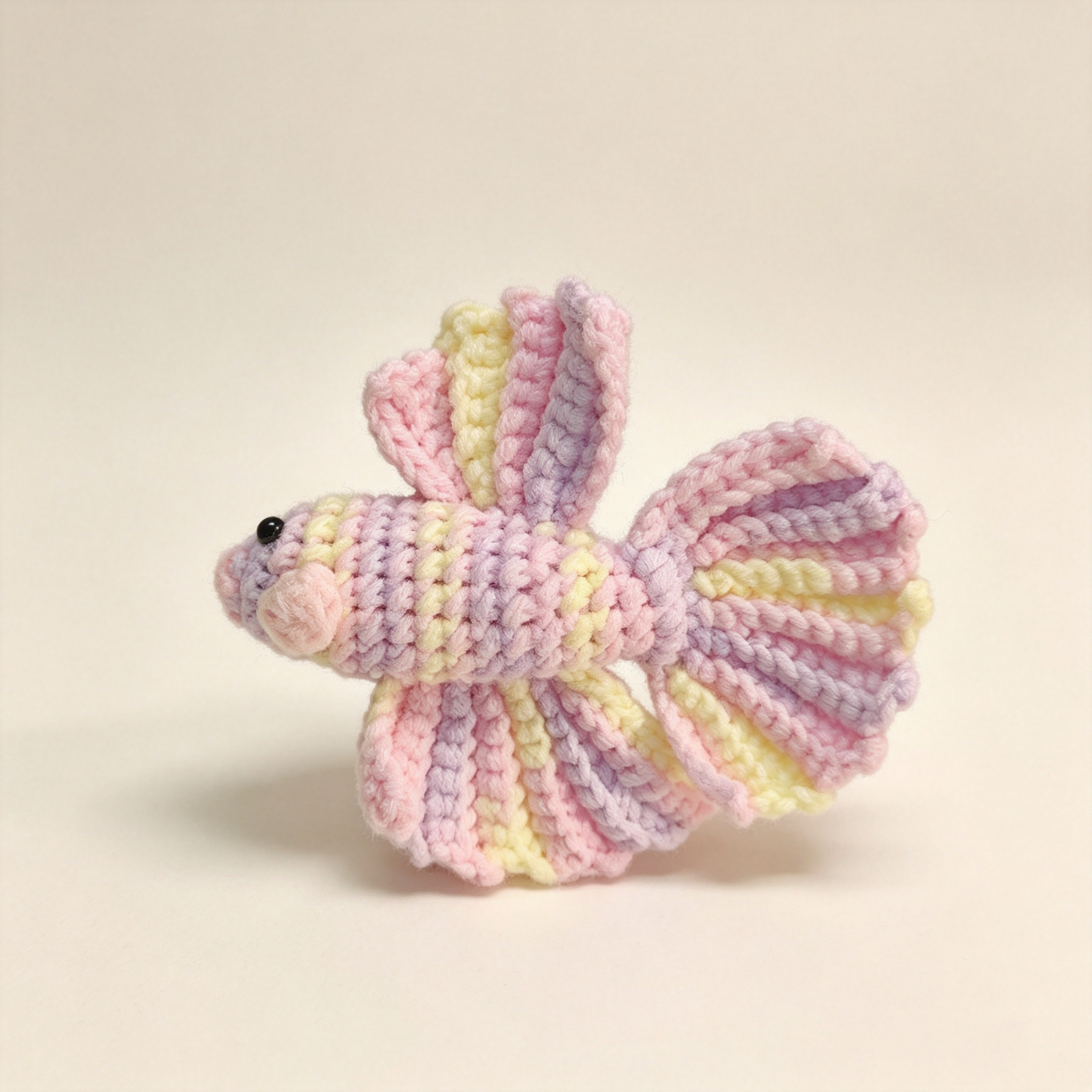 ELA BOUTIQUE |CROCHET RAINBOW BETTA FISH DOLL