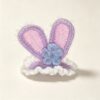 ELA BOUTIQUE |CROCHET PURPLE BUNNY EAR HAIR CLIP