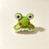 ELA BOUTIQUE |CROCHET GREEN FROG HAIR CLIP
