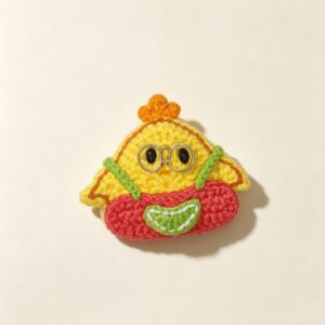 ELA BOUTIQUE |CROCHET YELLOW CHICK HAIR CLIP