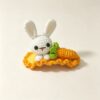 ELA BOUTIQUE |CROCHET BUNNY WITH CARROT HAIR CLIP