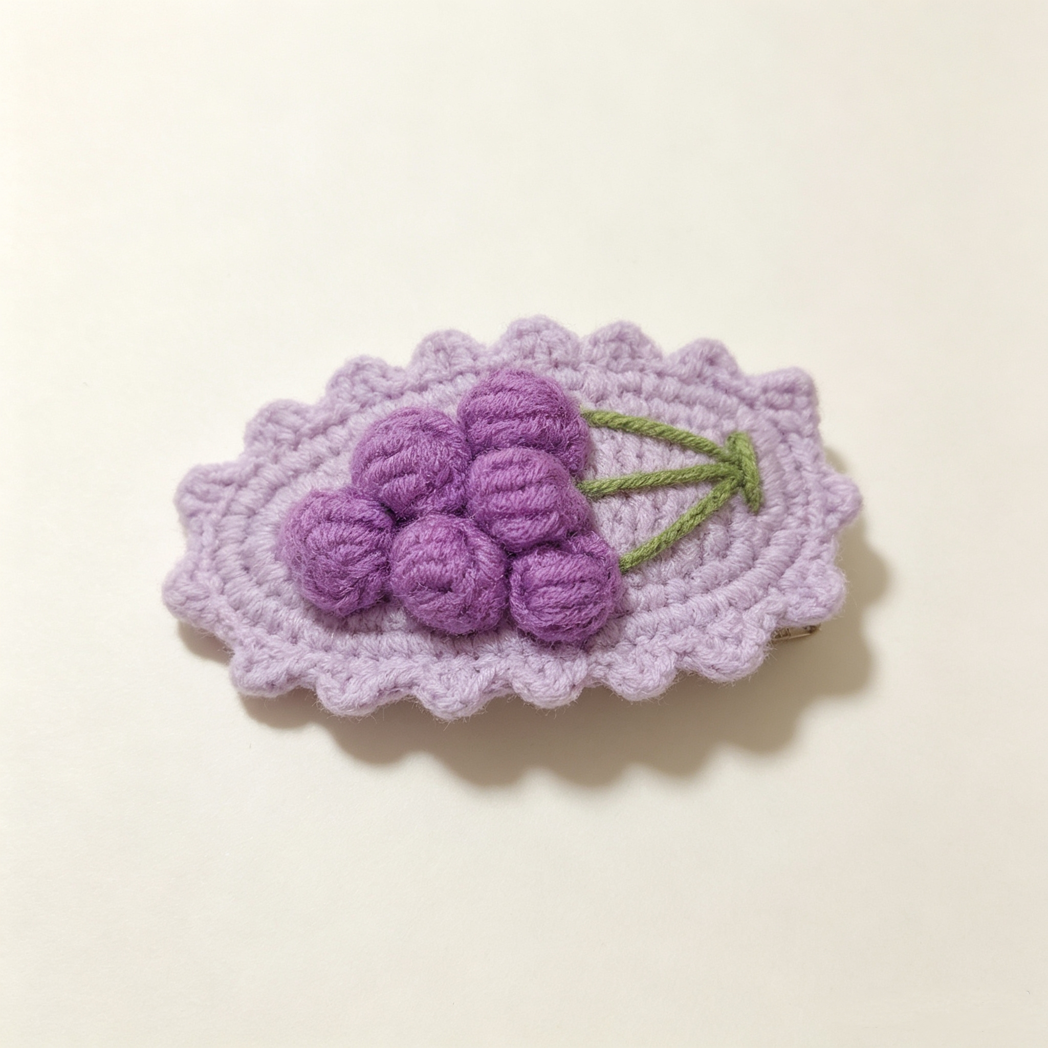 ELA BOUTIQUE |CROCHET GRAPE HAIR CLIP