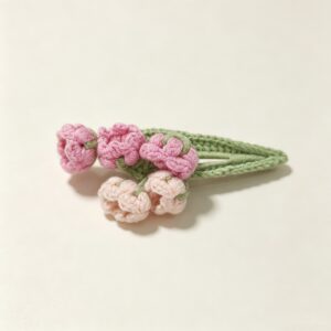 ELA BOUTIQUE |CROCHET BELLFLOWER HAIR CLIP