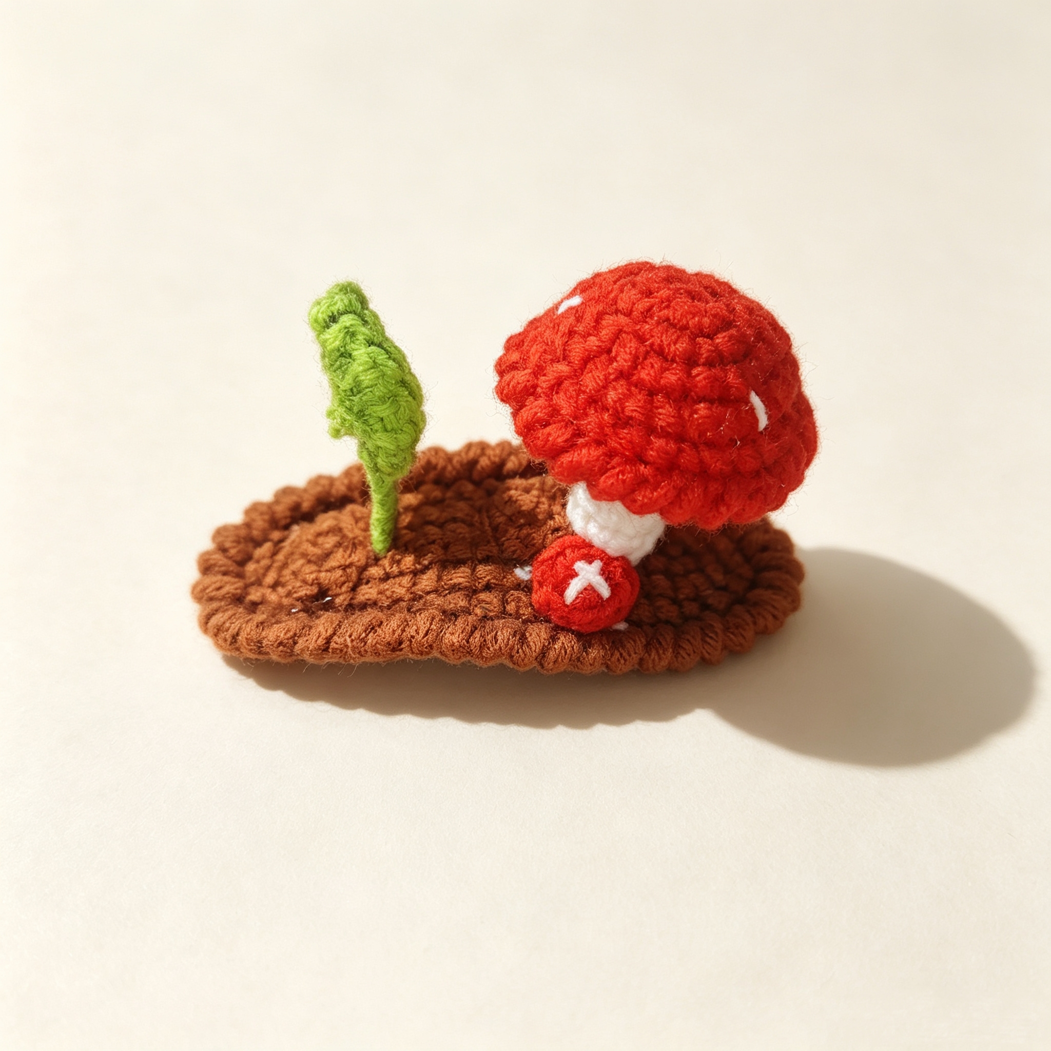 ELA BOUTIQUE |CROCHET MUSHROOM HAIR CLIP