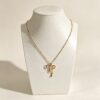ELA BOUTIQUE| BOW PEARL PENDANT NECKLACE