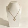 ELA BOUTIQUE| IRREGULAR HOLLOW PEARL PENDANT NECKLACE
