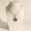 ELA BOUTIQUE| OPENABLE HOUSE SHAPED ENAMEL LOCKET NECKLACE