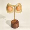 ELA BOUTIQUE| ORANGE STONE STUD EARRINGS