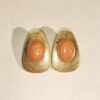 ELA BOUTIQUE| ORANGE STONE STUD EARRINGS
