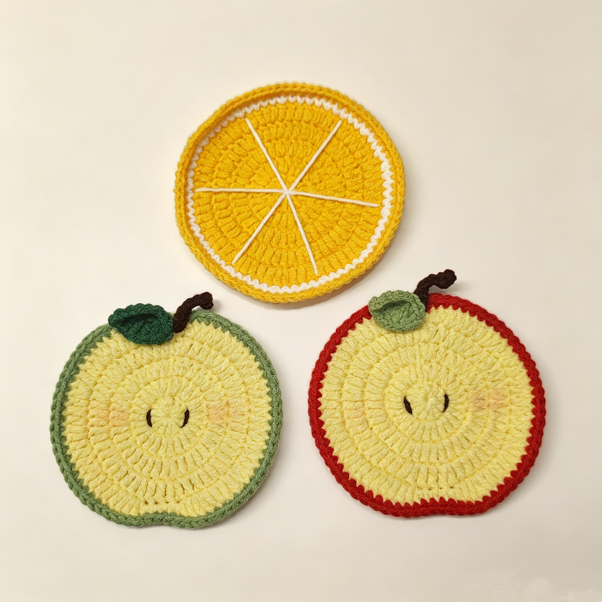 ELA BOUTIQUE| CROCHET FRUIT COASTER