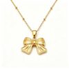 ELA BOUTIQUE| BOW PENDANT NECKLACE