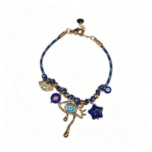 ELA BOUTIQUE| BLUE EYE BRAIDED BRACELET