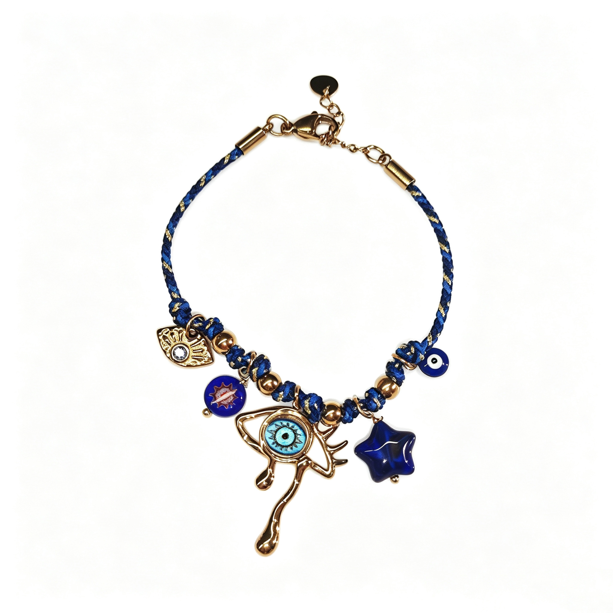 ELA BOUTIQUE| BLUE EYE BRAIDED BRACELET