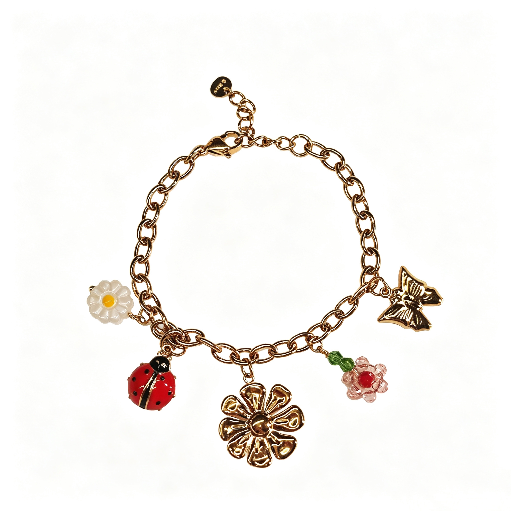 ELA BOUTIQUE| GARDEN THEME MULTI CHARM BRACELET