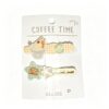 HAIR CLIP COFFEE TIME