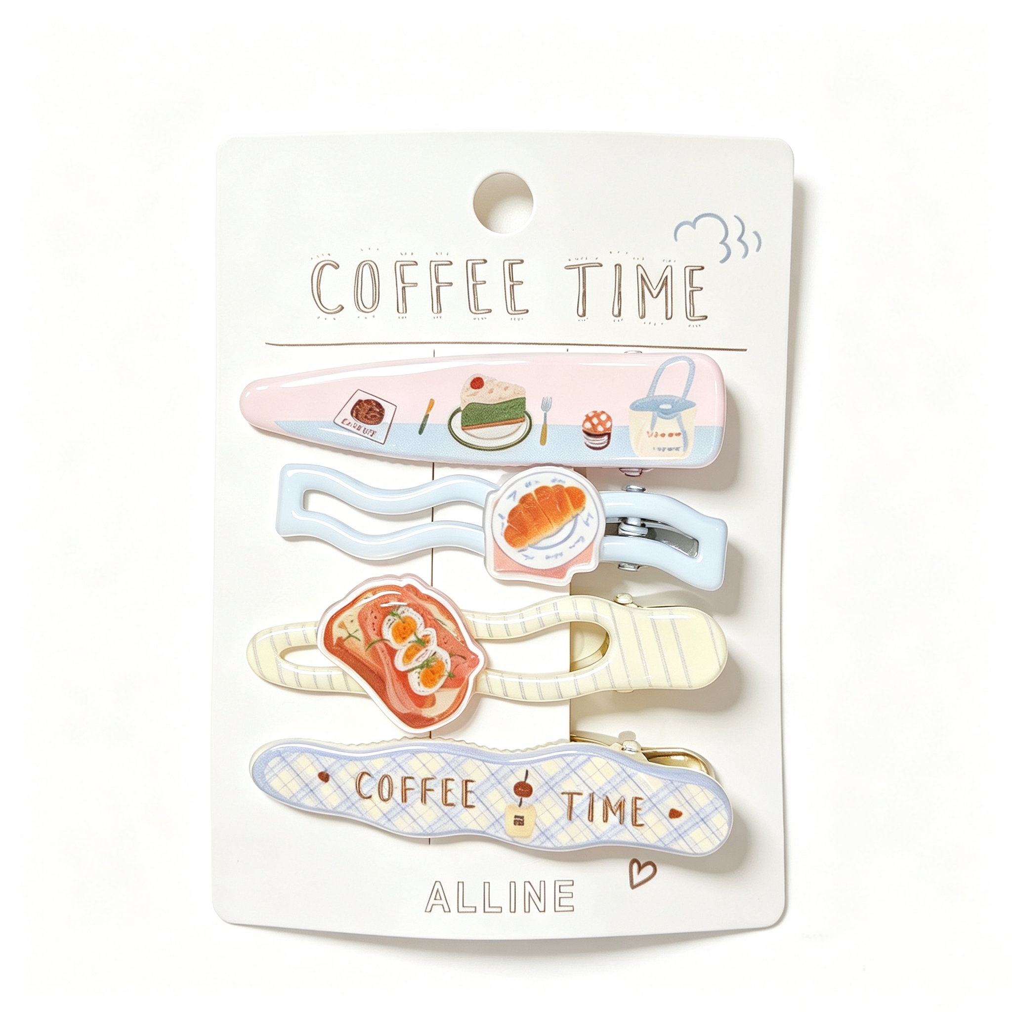 HAIR CLIP COFFEE TIME