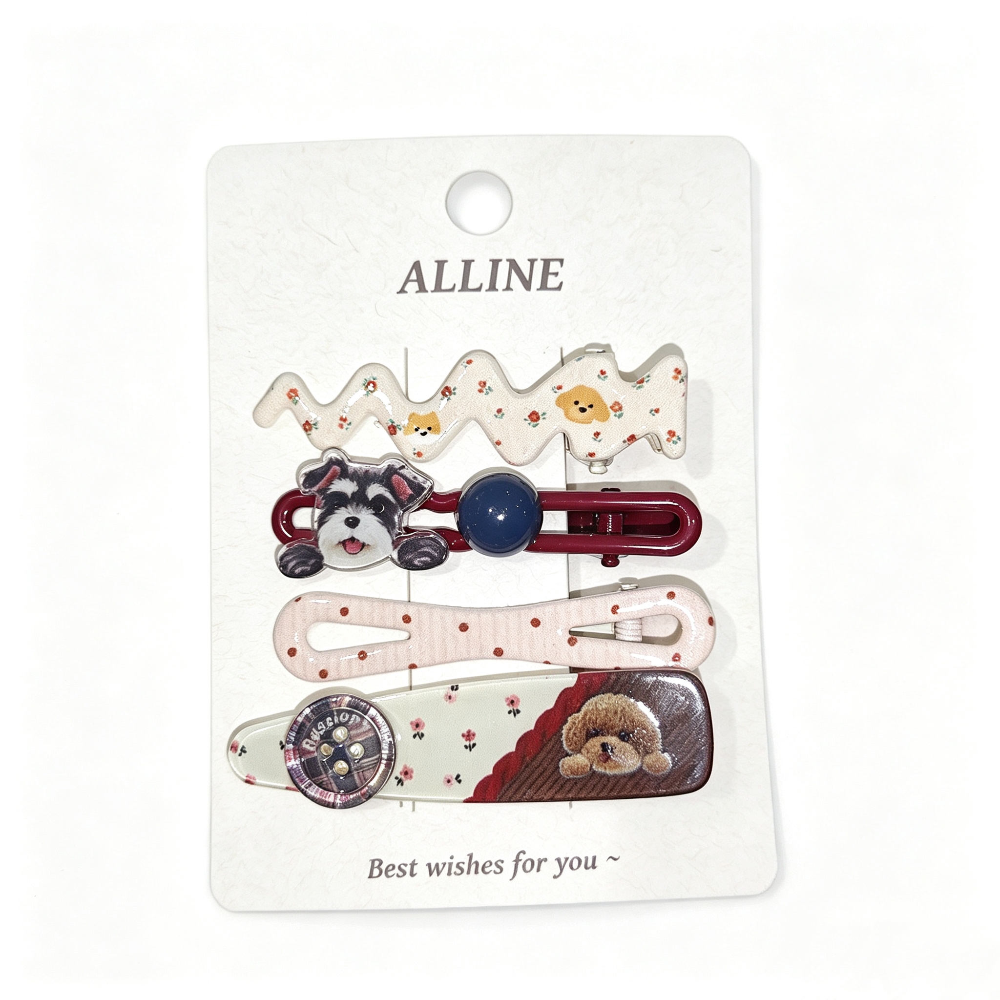 HAIR CLIP PUPPY THEME