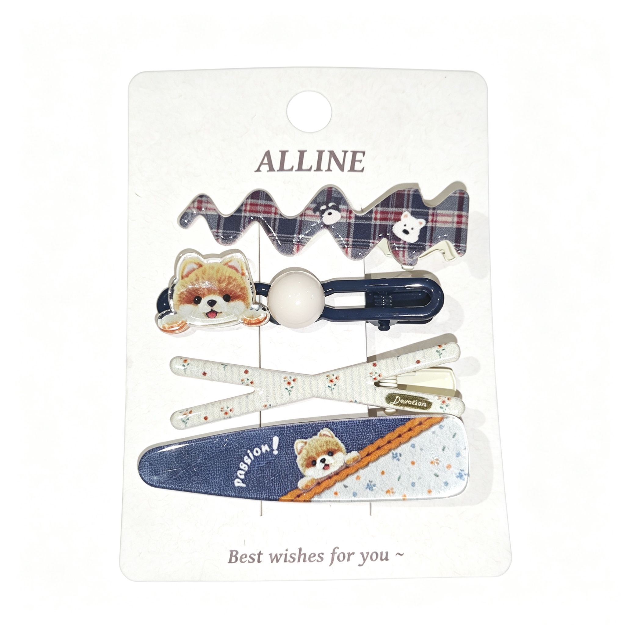HAIR CLIP PUPPY THEME